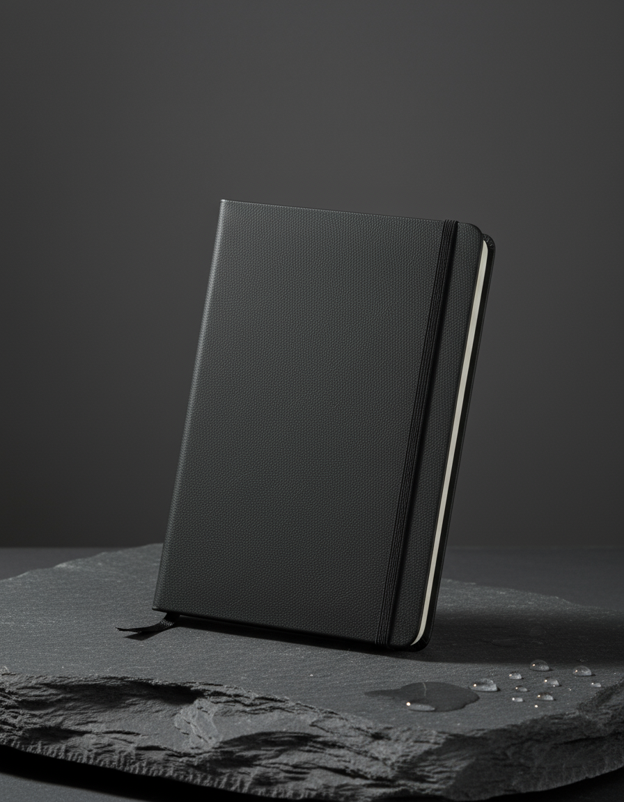 Premium leather agenda notebook with magnetic closure for corporate executive gifts